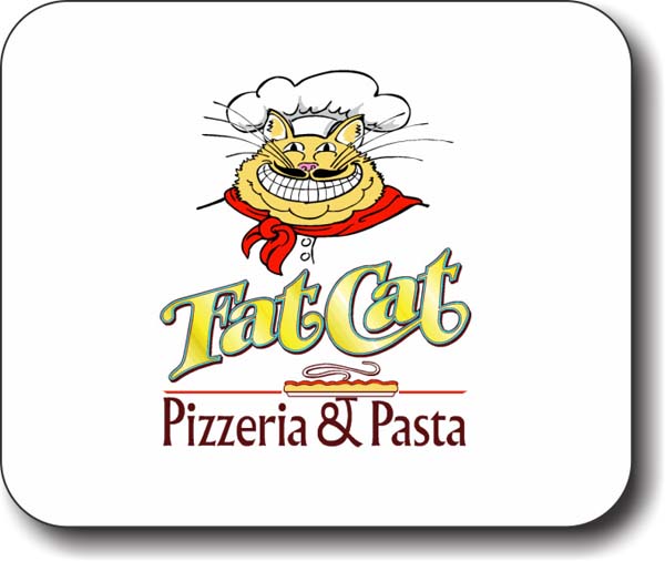 Fat Cat Pizzeria and Pasta Mousepad - $15.95 | NiceBadge